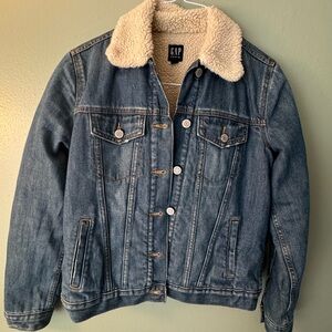 GAP Sherpa-Lined Denim Jean Jacket